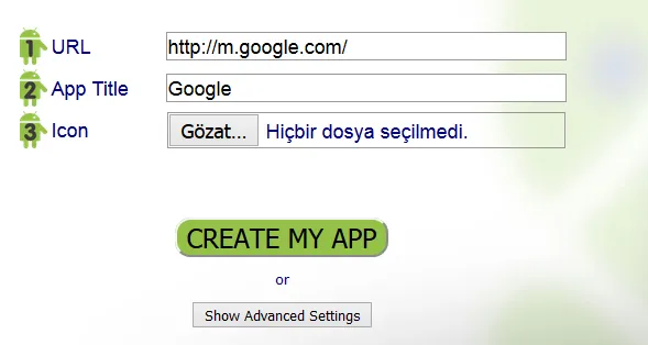 Ücretsiz mobil uygulama oluşturma siteleri