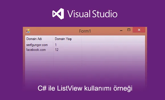 C# ile ListView Kullanımı