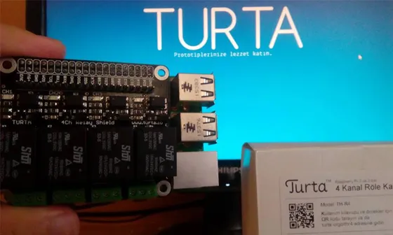 Raspberry Pi 2 ve 3 için Turta 4 Kanal Röle Kartı incelemesi